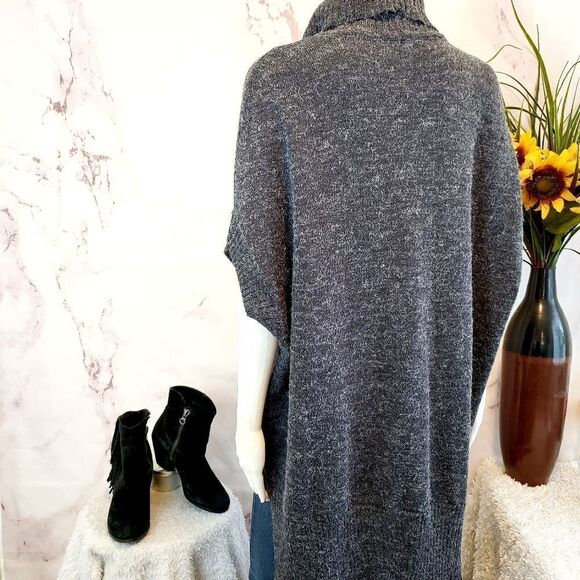 BCBGMAXAZRIA kimono poncho cowl neck sweater - Picture 4 of 7